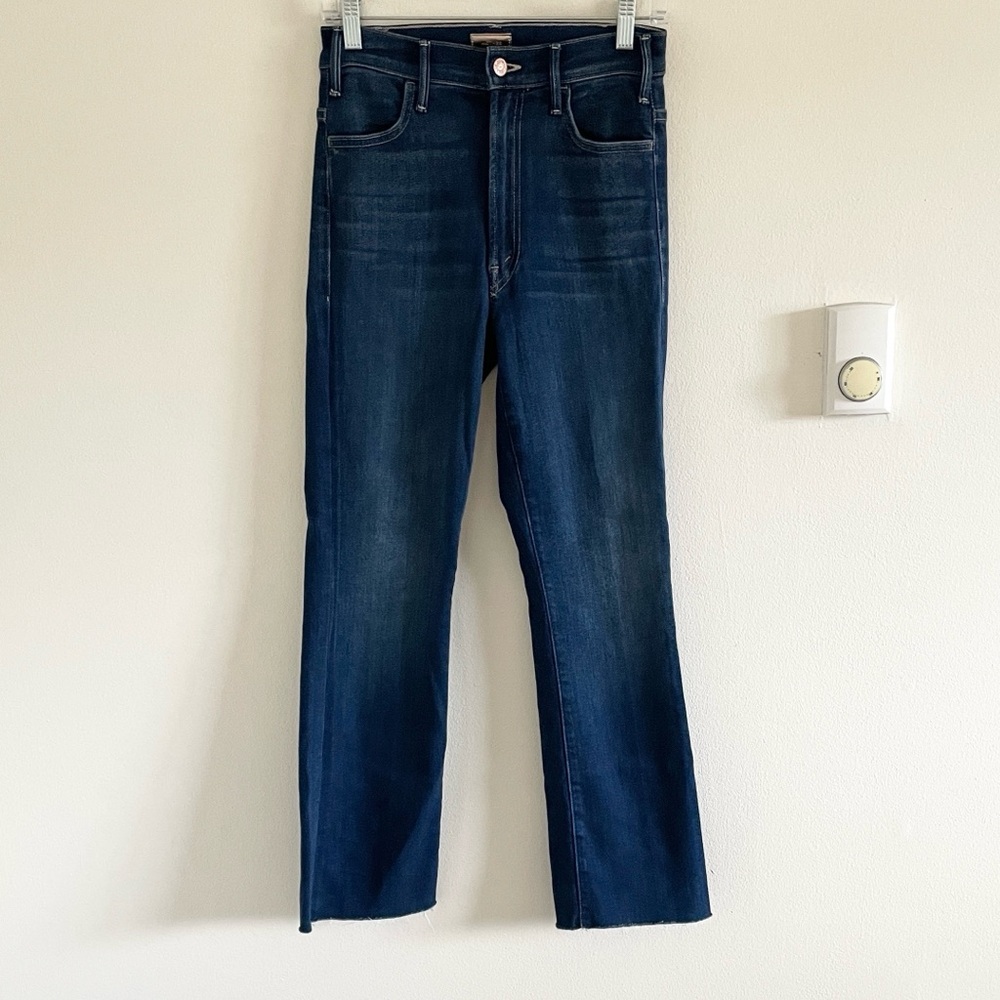 Mother The Hustler Ankle Fray Jeans Women’s Size 26 Home Movies Dark Wash - Picture 3 of 11
